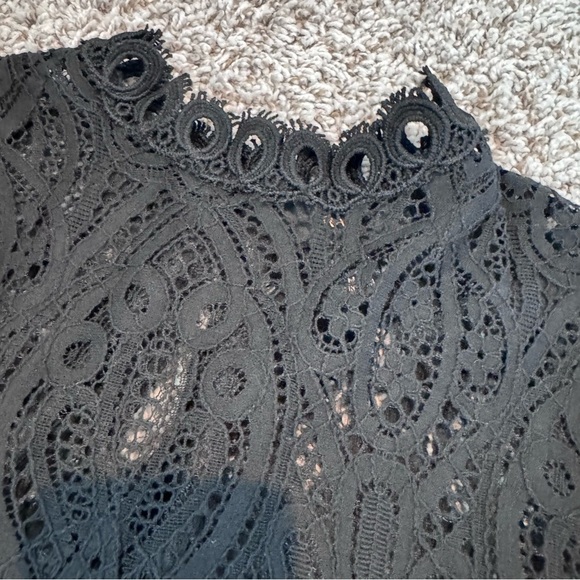 Rains Black Boxy Embellished Blouse - Picture 3 of 3